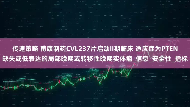 传速策略 甫康制药CVL237片启动II期临床 适应症为PTEN缺失或低表达的局部晚期或转移性晚期实体瘤_信息_安全性_指标